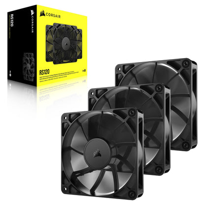 Corsair RS Series 120 PWM Fan 3-pack 120mm Black