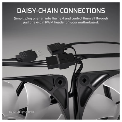 Corsair RS Series 120 PWM Fan 3-pack 120mm Black