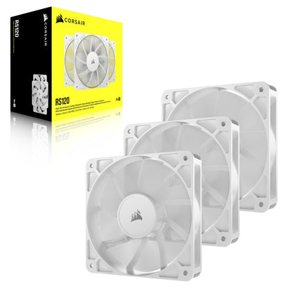 Corsair RS Series 120 PWM Fan 3-pack 120mm White