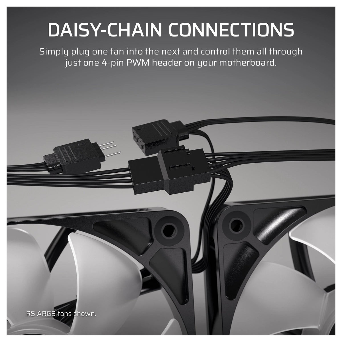 Corsair RS Series 120 PWM Fan 3-pack 120mm White