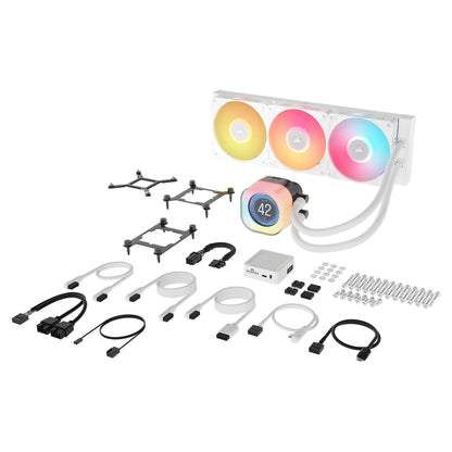 K CORSAIR WAK ICUE LINK TITAN 360 RX LCD White AIO 360mm