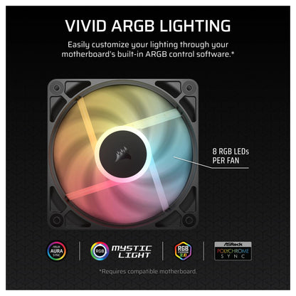 Corsair Fan 12012025 RS120-R ARGB PWM Triple Pack