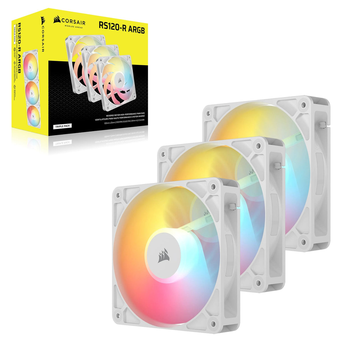 Corsair Fan 12012025 RS120-R White ARGB PWM Triple P.