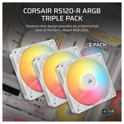 Corsair Fan 12012025 RS120-R White ARGB PWM Triple P.