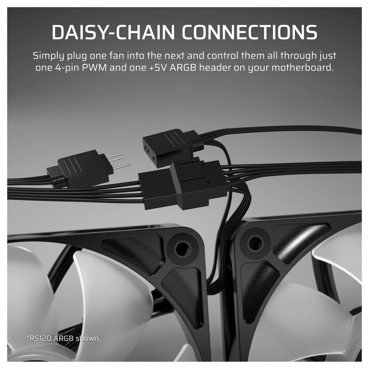 Corsair Fan 12012025 RS120-R White ARGB PWM Triple P.