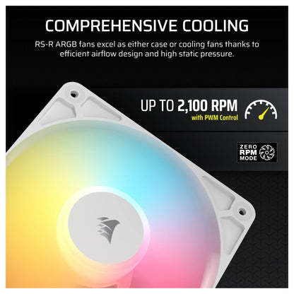 Corsair Fan 12012025 RS120-R White ARGB PWM Triple P.