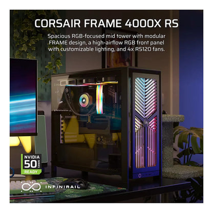 Corsair Frame 4000X RS Mid-Tower Case - Black