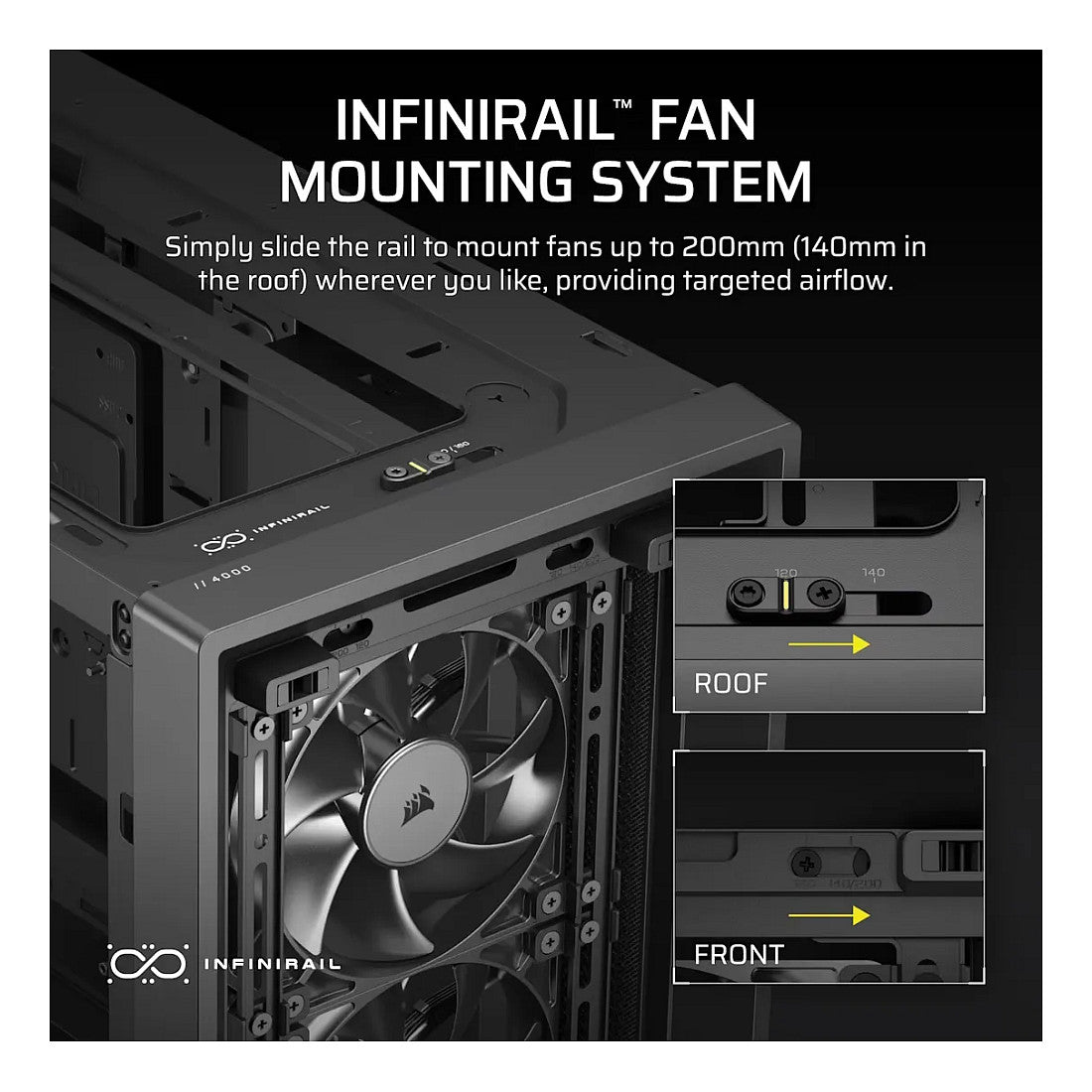 Corsair Frame 4000X RS Mid-Tower Case - Black