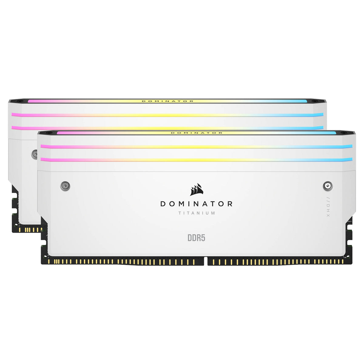 K Corsair DOMINATOR Titanium Light Enhancement Kit, RGB LED, White Heatsink Functional LEDs, no DRAM ICs (CMPLEKIT2W)