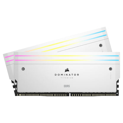 K Corsair DOMINATOR Titanium Light Enhancement Kit, RGB LED, White Heatsink Functional LEDs, no DRAM ICs (CMPLEKIT2W)