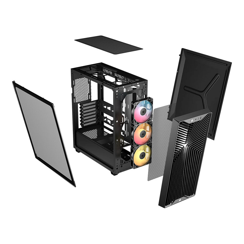 Corsair 3200D RS ARGB Mid-Tower PC Case Midi Tower PC Black Mini-ITX