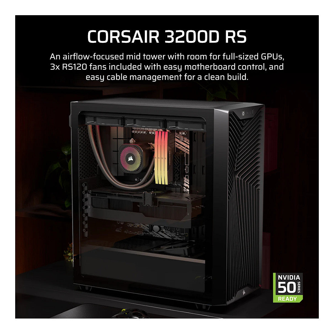 Corsair 3200D RS Midi Tower Gray