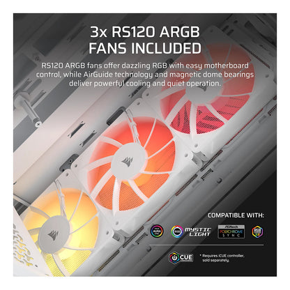 Corsair 3200D RS ARGB Mid tower ATX Side panel with window (tempered glass)