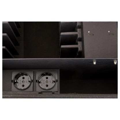 DEQSTER KT16C-PD (Schnellladefunktion) für 16 iPads, nur laden, Schwarz/Orange, 16 in 1, 1,8m, USB-C PD, 10-744121