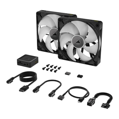 Corsair Fan 140x140x25 RX140 RGB ICUE Link Dual Kit