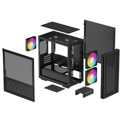 DeepCool CH360 Micro-ATX Case Black