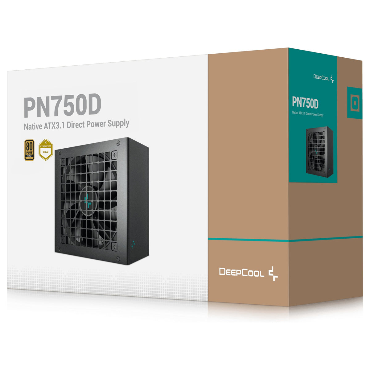 DeepCool PN750Dv2 ATX3.1 80 PLUS Gold Direct 750W Power Supply 120mm Dynamic Hydro Bearin