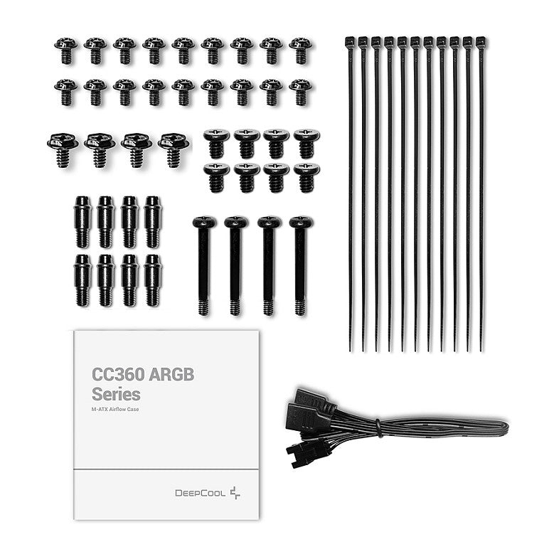 DeepCool CC360 WH ARGB Mini ITX without Power Supply White
