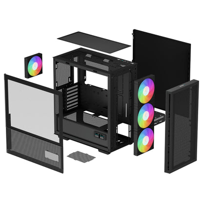 DeepCool CH560 Digital Black Tempered Glass