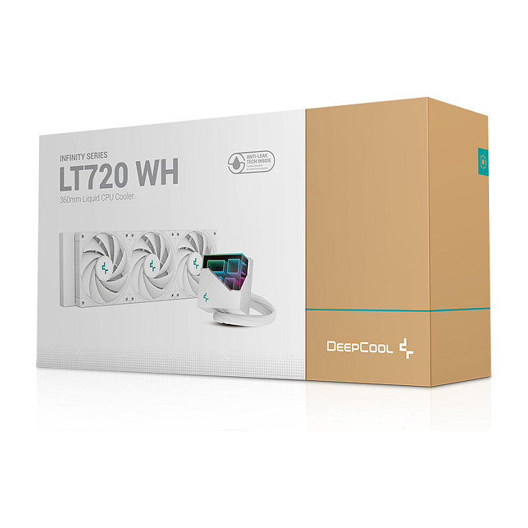 K DeepCool LT720 Processors Liquid Cooling System 1-Pack White 120mm