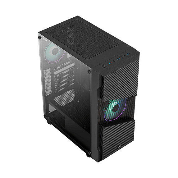 AeroCool Geh Midi Menace RGB/TG Black MicroATX/ATX/MiniITX
