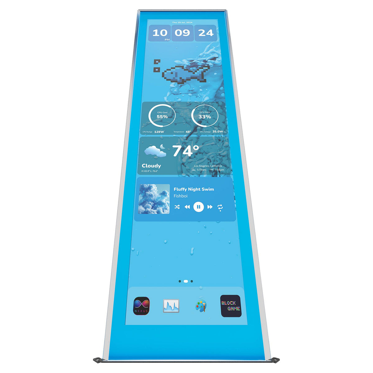 HYTE Y70 Touch Display Upgrade Blueberry Milk (36.8 Cm (14.5 Inches) Blue,
