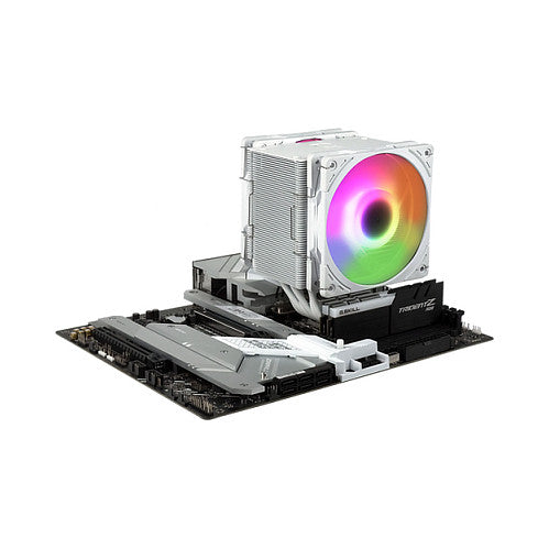 K Scythe Mugen 6 Dual Fan White ARGB Edition (wei, 120 mm)