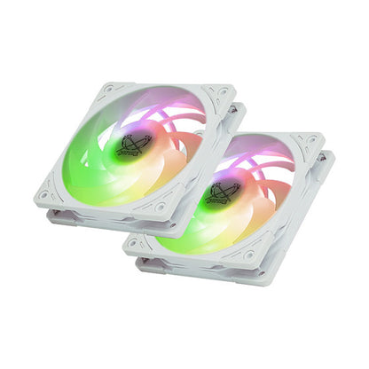 K Scythe Mugen 6 Dual Fan White ARGB Edition (wei, 120 mm)