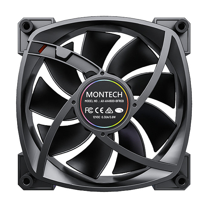 Montech AX140 PWM 140x140x25 (schwarz, 140 mm)