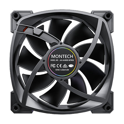 Montech AX140 PWM 140x140x25 (schwarz, 140 mm)