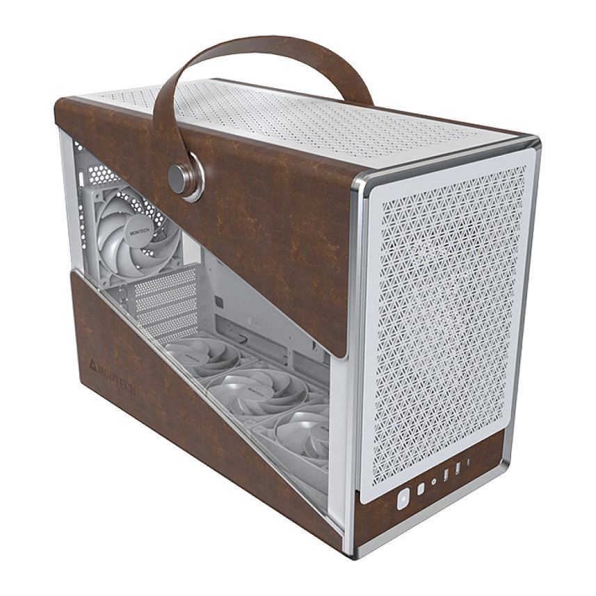 Montech Heritage 30 Pro (weiß/braun, Tempered Glass)