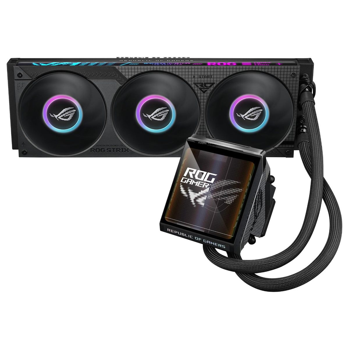 K ASUS ROG STRIX LC IV 360 ARGB LCD BLACK