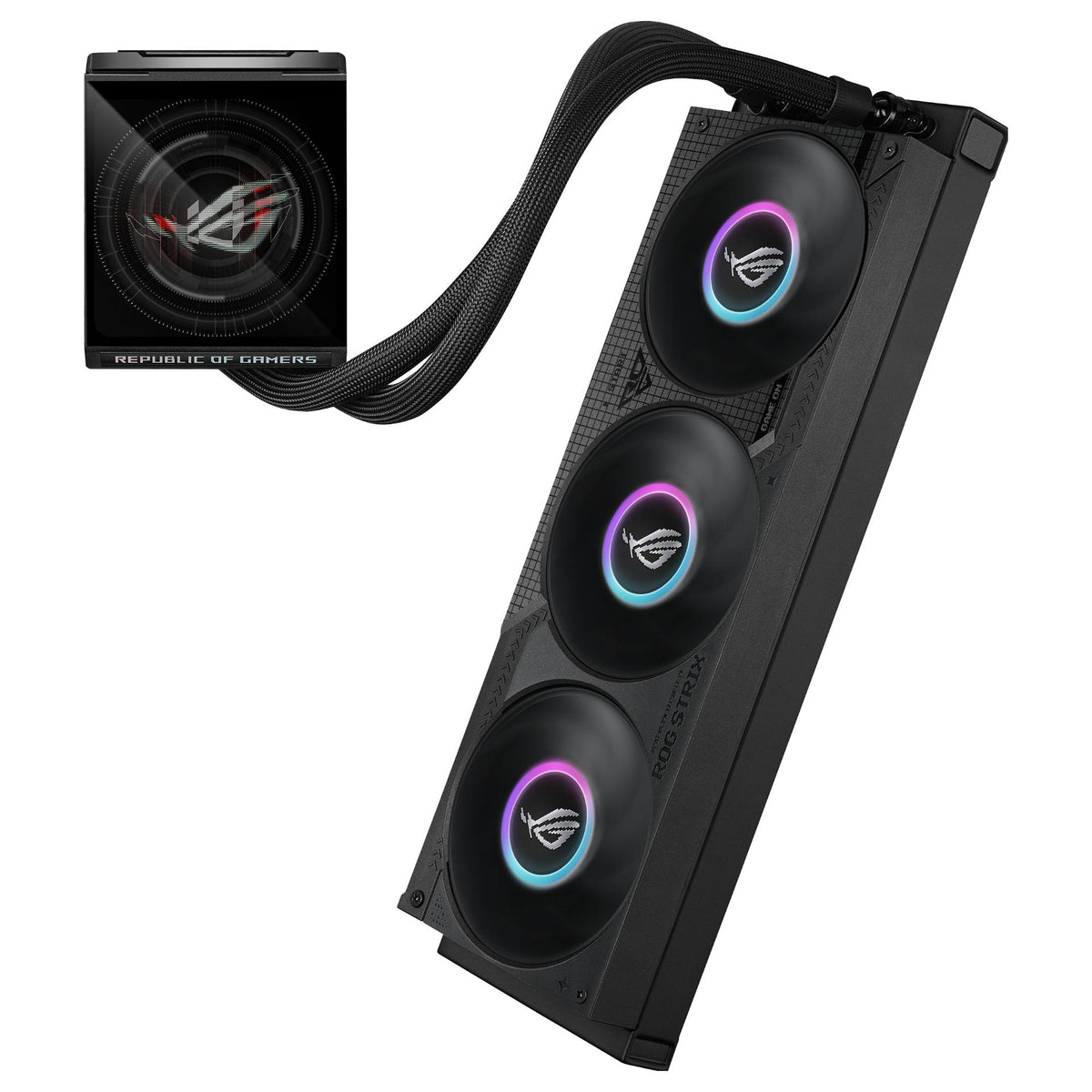 K ASUS ROG STRIX LC IV 360 ARGB LCD BLACK