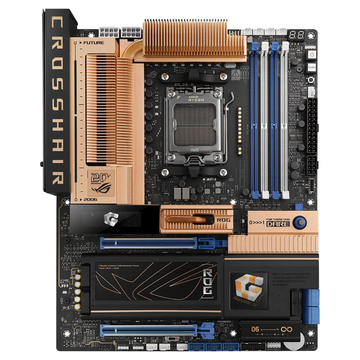 ASUS ROG CROSSHAIR 2006 X870E WIFI7 ATX Mainboard AM5 HDMI