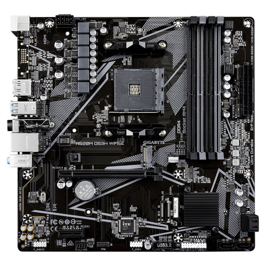 Gigabyte A520M DS3H WiFi6E (A520,AM4,mATX,DDR4)
