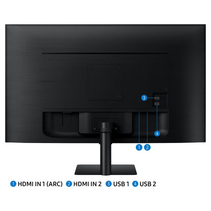 68,6 cm (27") 1920 x 1080 Pixel SAMSUNG LS27DM500EUXDU 16:9 Full HD VA 4 ms 60 Hz HDR HDMI USB-Hub VESA Speaker