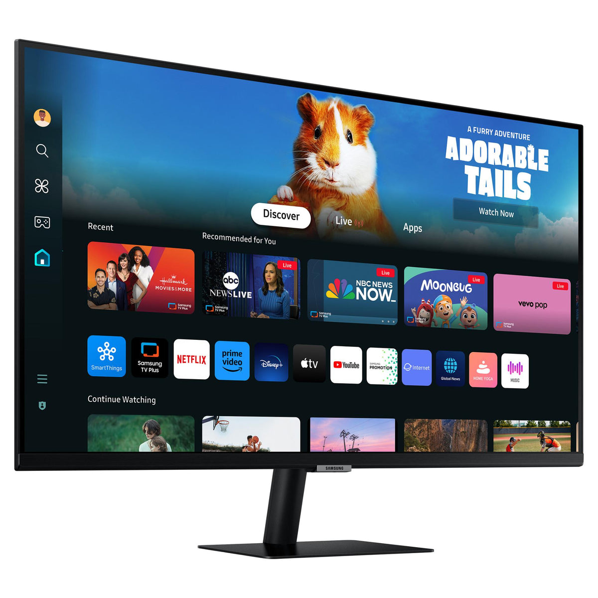68,6 cm (27") 1920 x 1080 Pixel SAMSUNG LS27DM500EUXDU 16:9 Full HD VA 4 ms 60 Hz HDR HDMI USB-Hub VESA Speaker