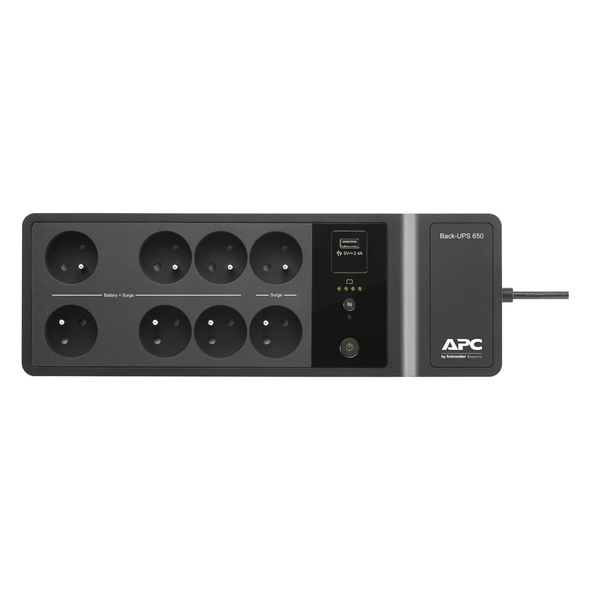 APC Back-UPS BE650G2-FR UPS AC 220/230V 400Watt 650VA USB output connectors 8 Black