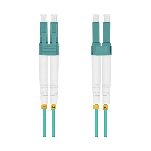 helos LWL OM3 Patchkabel Duplex LSZH 3,0mm LC/LC aqua 1,5m