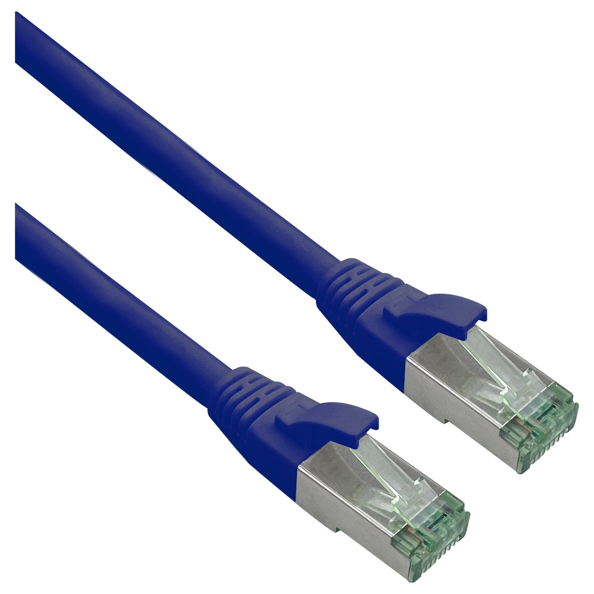 helos Patchkabel Cat.6a Superflex Cat.7 Rohkabel GHMT AWG 26/7 blau 2,0m