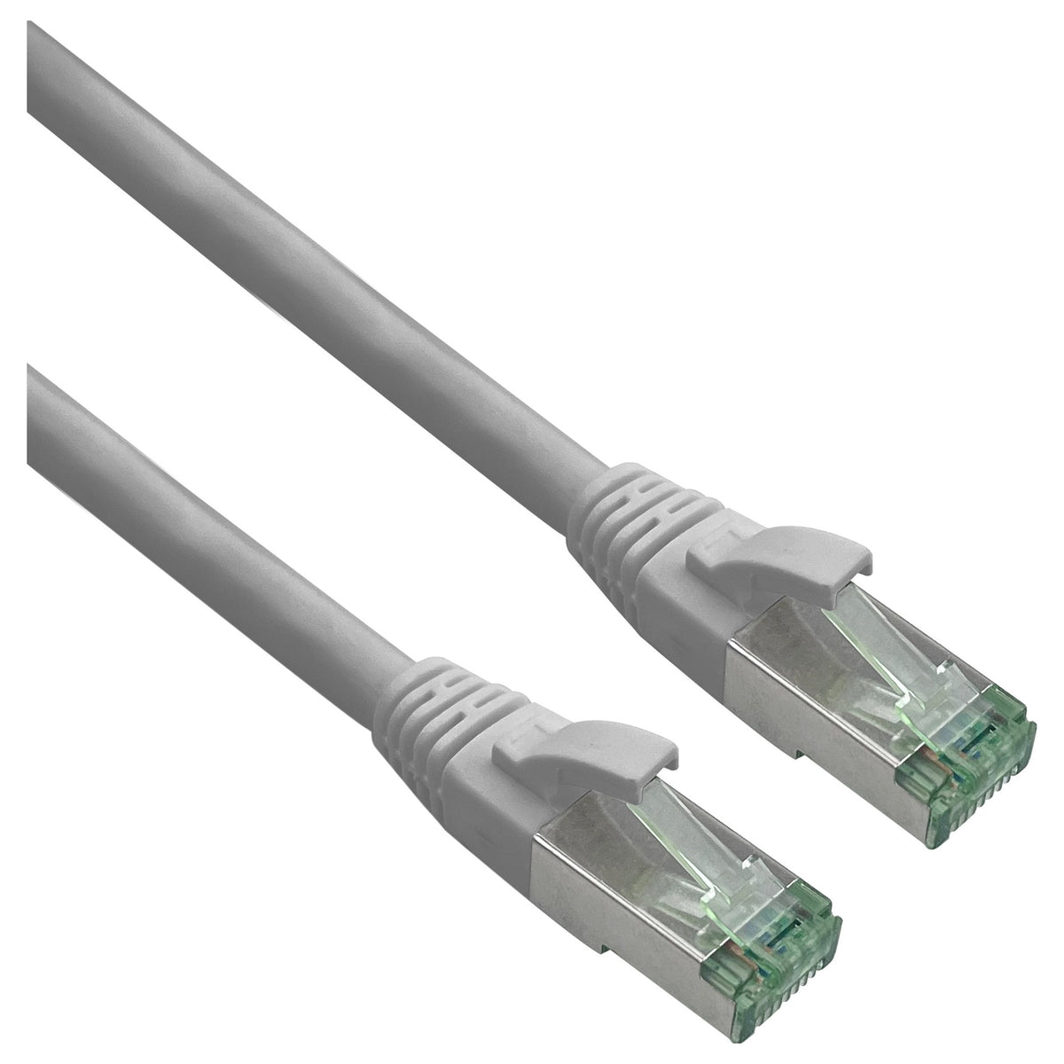 helos Patchkabel Cat.6a Superflex Cat.7 Rohkabel GHMT AWG 26/7 grau 15,0m