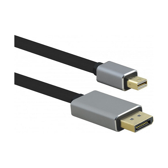 helos Anschlusskabel, mini DisplayPort St./DP St., PREMIUM 8K, 2,0m, schwarz