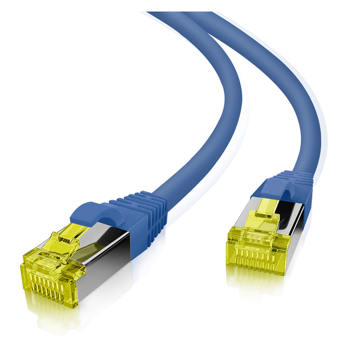 helos Patchkabel Cat.6a Superflex GHMT AWG 27/7 blau 1,0m