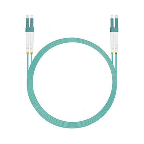 helos LWL OM3 Patchkabel Duplex LSZH 3,0mm LC/LC aqua 15,0m
