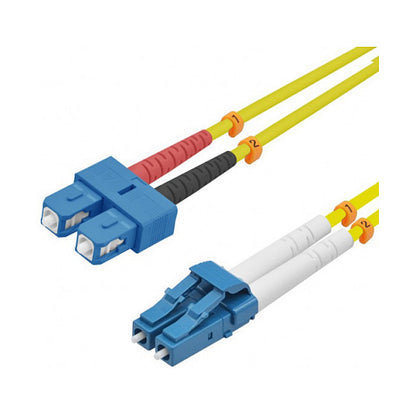 helos LWL OS2 Patchkabel Duplex LSZH 3,0mm LC/SC gelb 0,5m