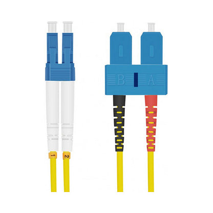 helos LWL OS2 Patchkabel Duplex LSZH 3,0mm LC/SC gelb 0,5m