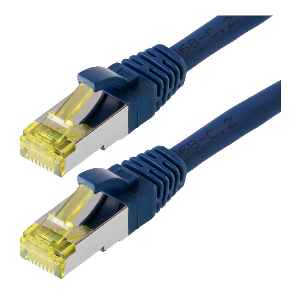 helos Patchkabel Cat.6a GHMT AWG 26/7 blau 20,0m