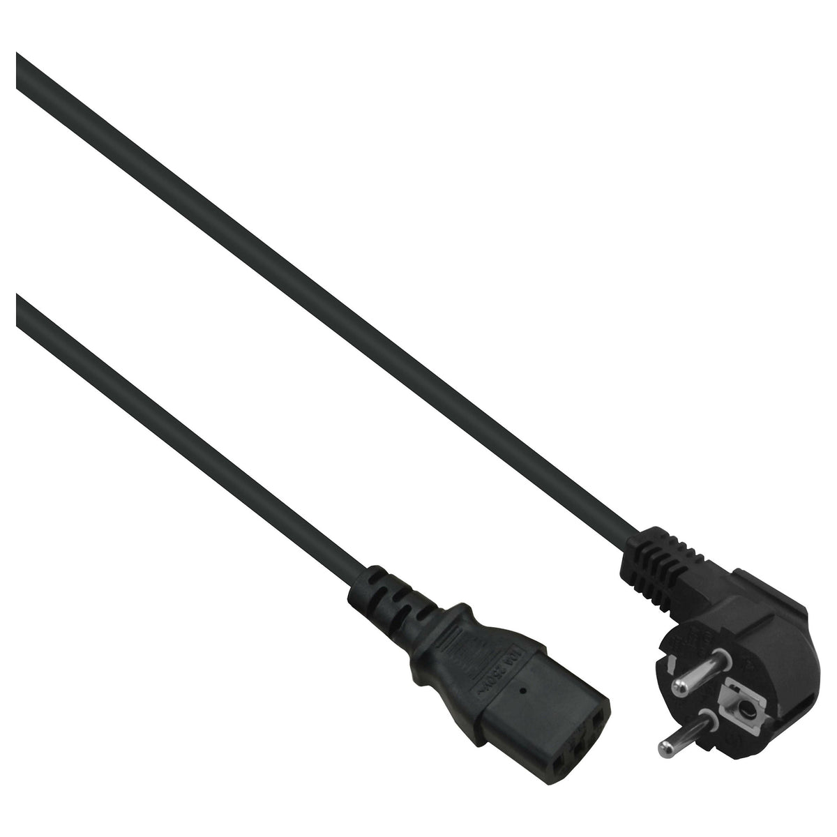 helos Kaltgertekabel Netzkabel Stromkabel Schutzkontakt Stecker Typ F 1,8m