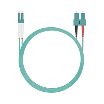 helos LWL OM3 Patchkabel Duplex LSZH 3,0mm LC/SC aqua 1,5m