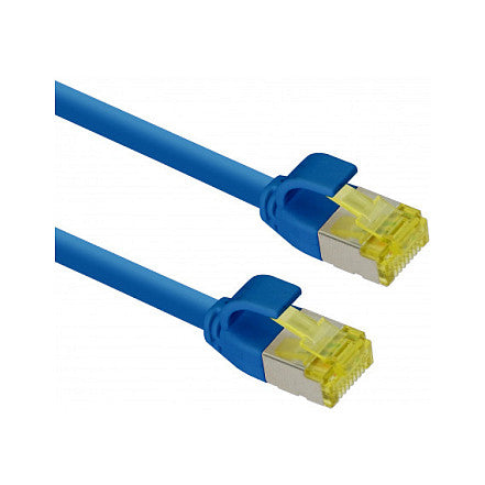 helos Patchkabel Cat.6a TPE Ultraslim GHMT AWG 28/7 blau 10,0m